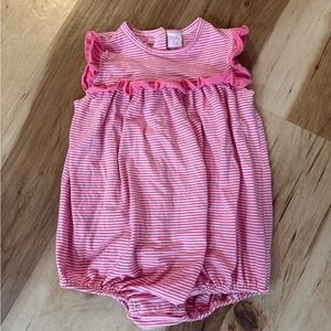 Charming Pink Striped Bodysuit for Kids